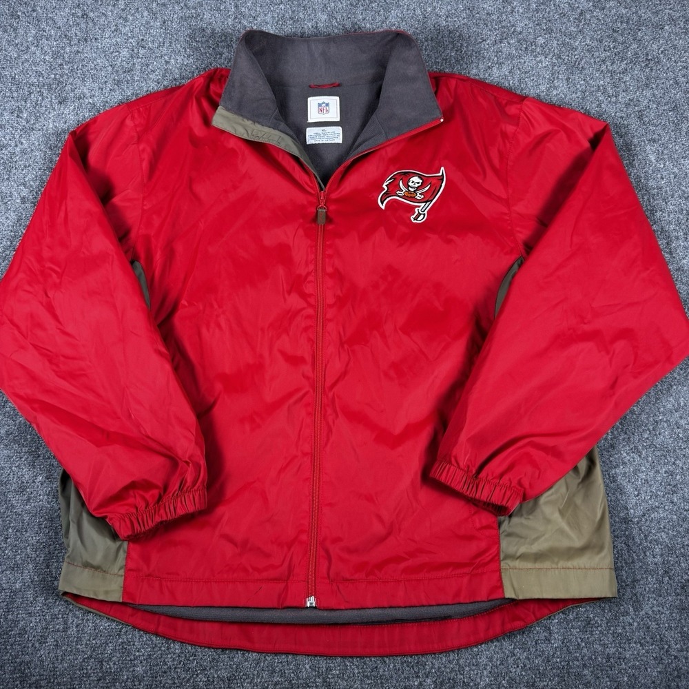 Tampa Bay Buccaneers NFL Jacket Coat Mens XL Logo Full Zip Football Y2K